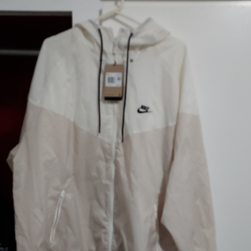 Nike Men's White Jacket XXL-Tall